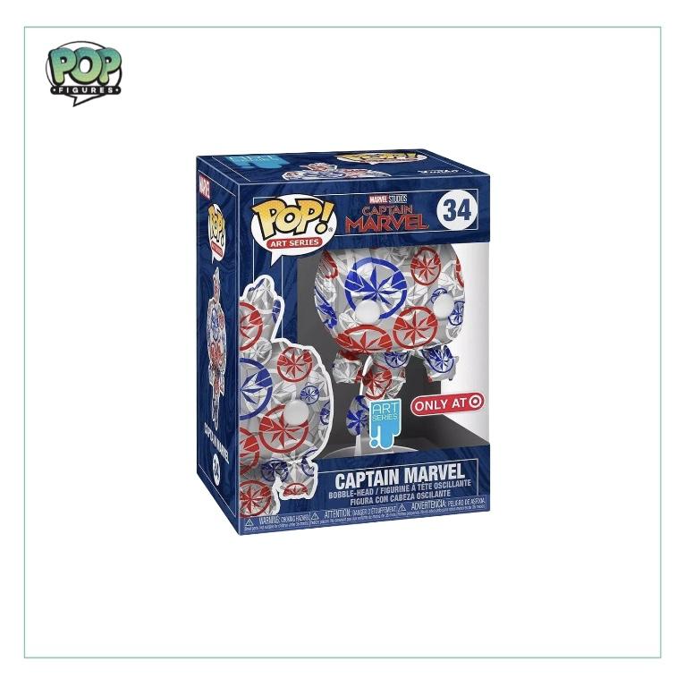 Captain Marvel (Art Series) #34 Funko Pop! Marvel: Captain Marvel - Target Exclusive - Pop Figures | Funko | Pop Funko | Funko Pop