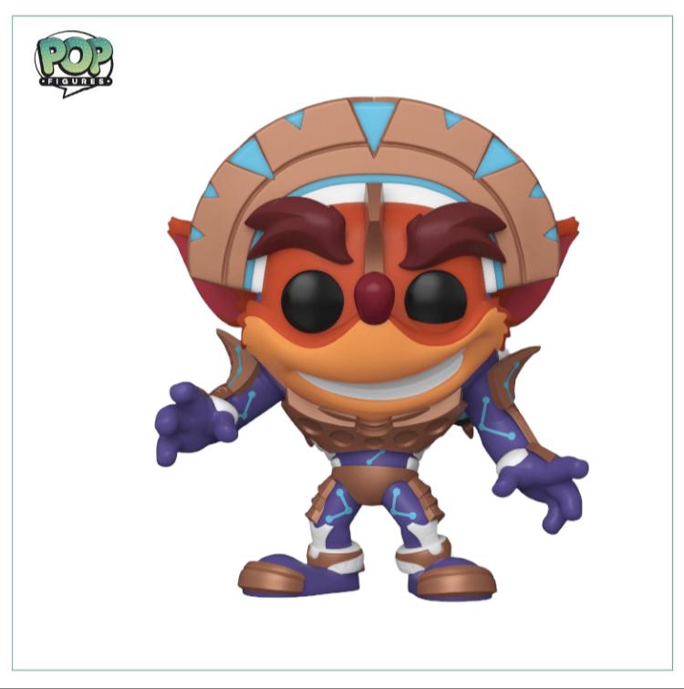 Crash Bandicoot In Mask Armor #841 Funko Pop! Crash Bandicoot 4, 2021 SDCC Limited Edition - Pop Figures | Funko | Pop Funko | Funko Pop