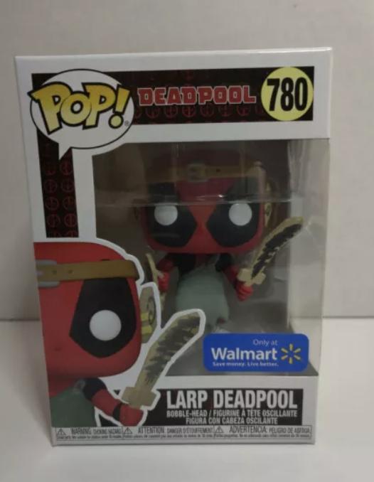 DEADPOOL: LARP DEADPOOL - WALMART EXCLUSIVE bobble-Head - Pop Figures | Funko | Pop Funko | Funko Pop