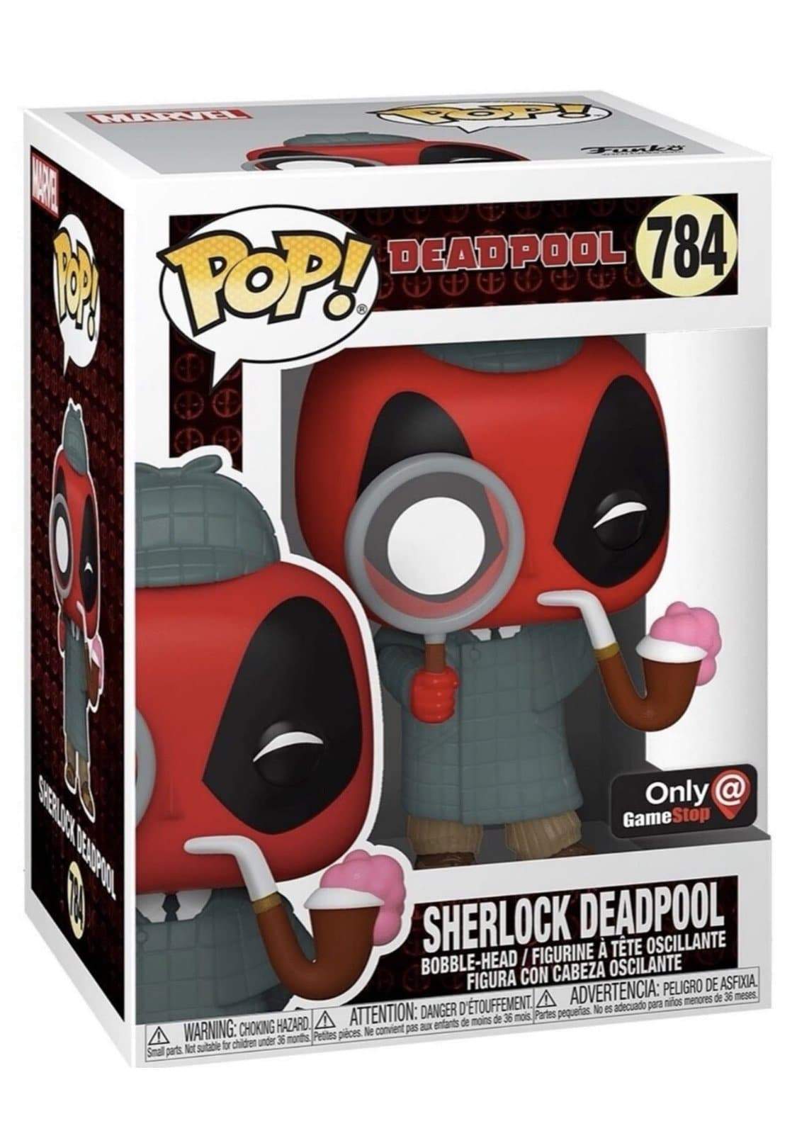 Sherlock Deadpool #784 Funko Pop! Deadpool, Gamestop Exclusive