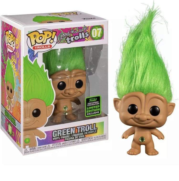GREEN TROLL - GOOD LUCK TROLLS 2020 SPRING CONVENTION LIMITED EDITION POP! VINYL FIGURE - Pop Figures
