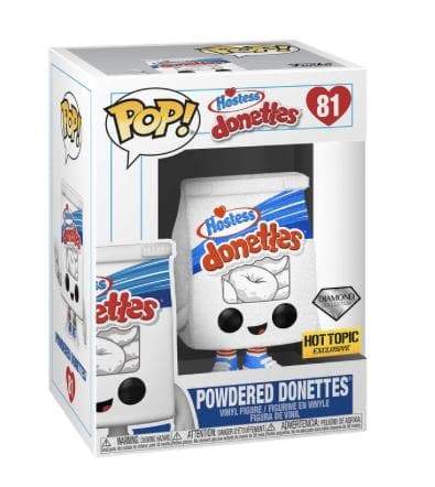 HOSTESS: Powdered Donettes - DIAMOND COLLECTION HOT TOPIC EXCLUSIVE - Pop Figures | Funko | Pop Funko | Funko Pop