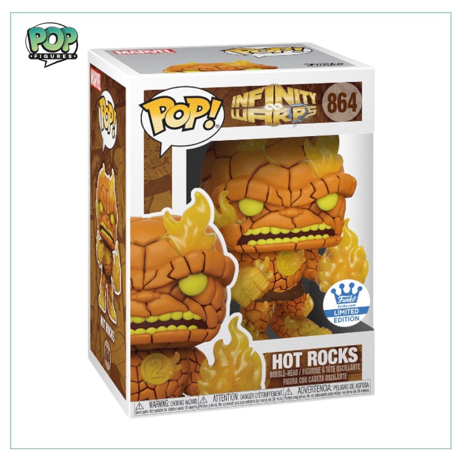 Hot Rocks #864 Funko Pop! Infinity Warps, Funko Exclusive - Pop Figures | Funko | Pop Funko | Funko Pop