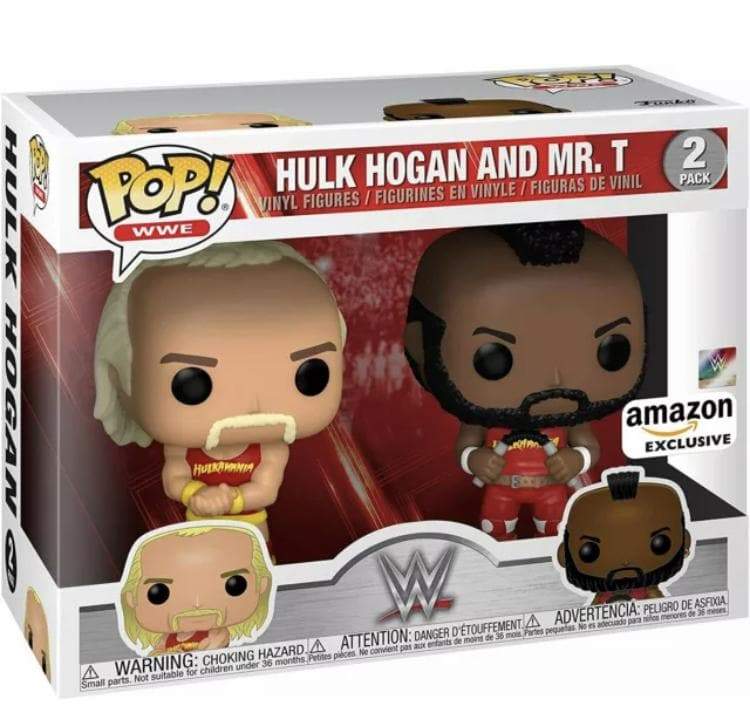 HULK HOGAN & MR. T - AMAZON EXCLUSIVE 2 PACK - Pop Figures | Funko | Pop Funko | Funko Pop