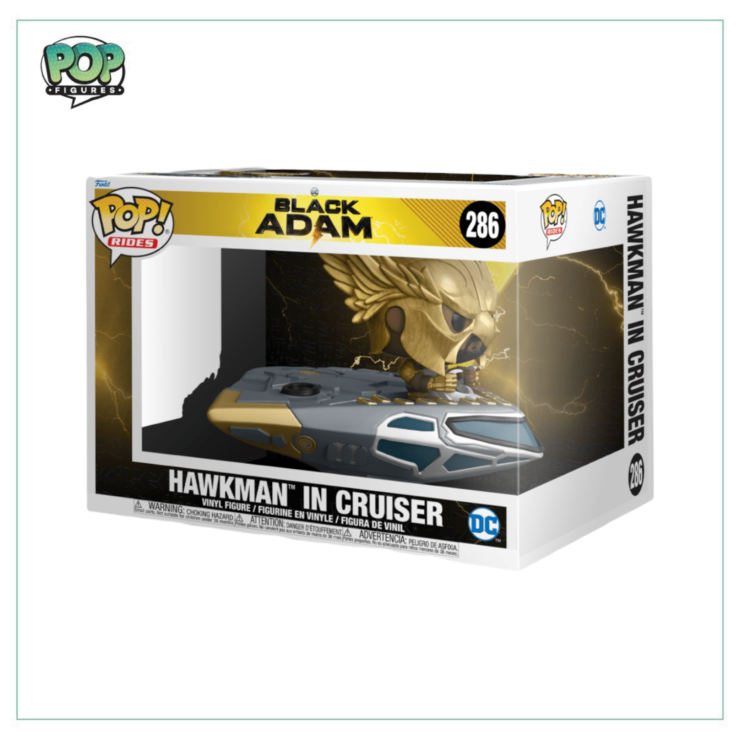 Hawkman in cruiser #286 Deluxe Funko Pop! Ride: Black Adam
