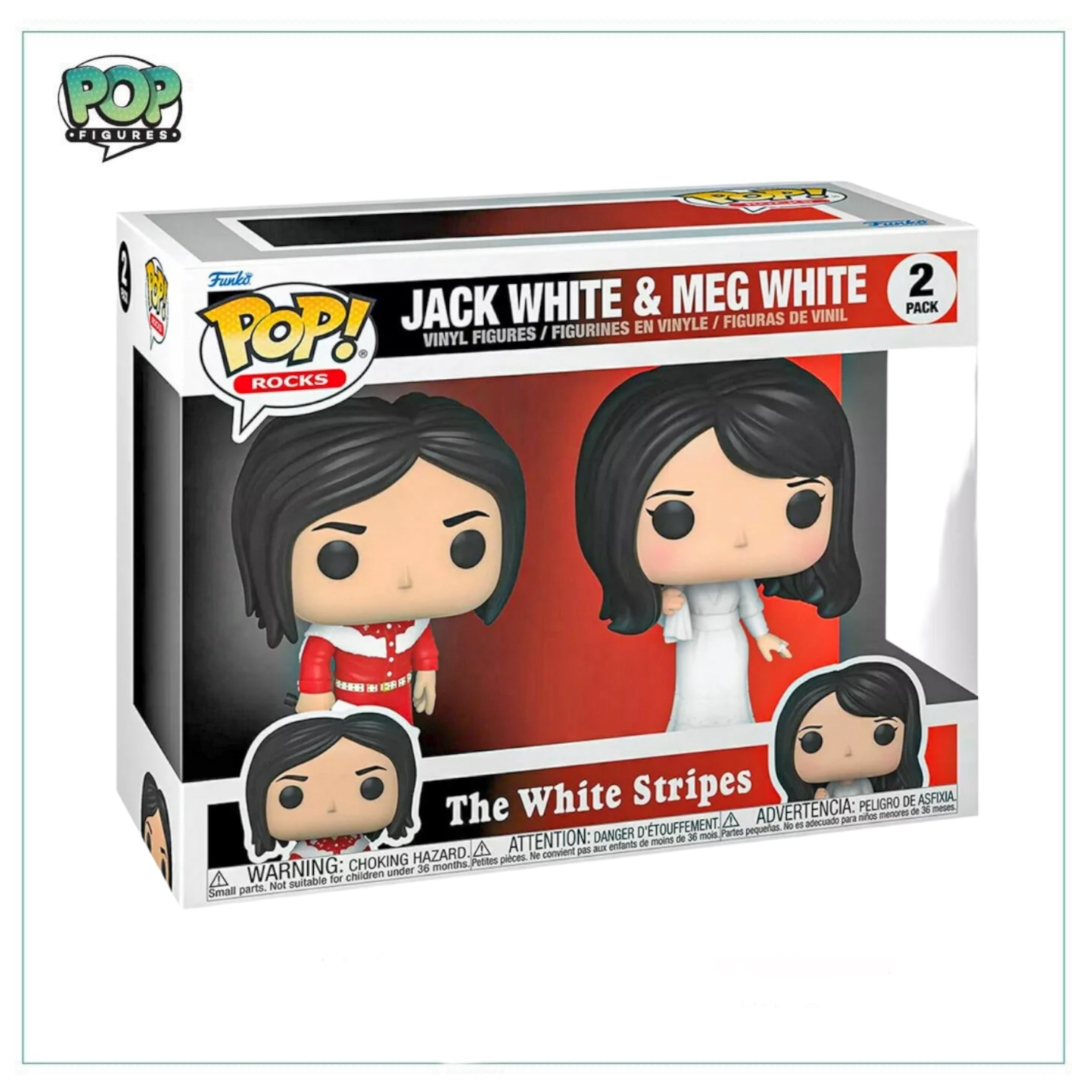 Jack White & Meg White Deluxe Funko 2 Pack! The White Stripes