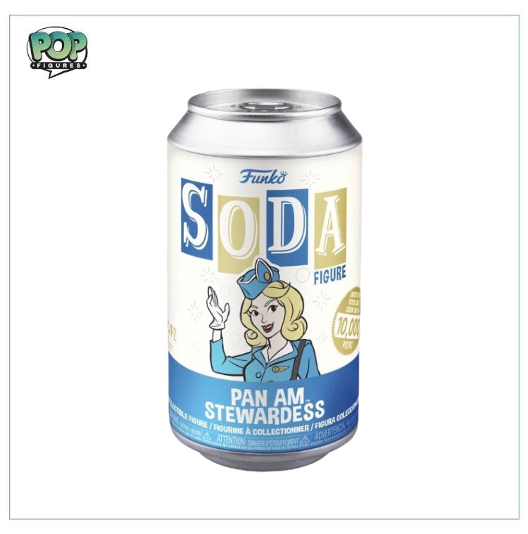 Pan Am Stewardess Funko Soda Vinyl Figure - Ad Icons - LE10000 Pcs USA - Chance of Chase