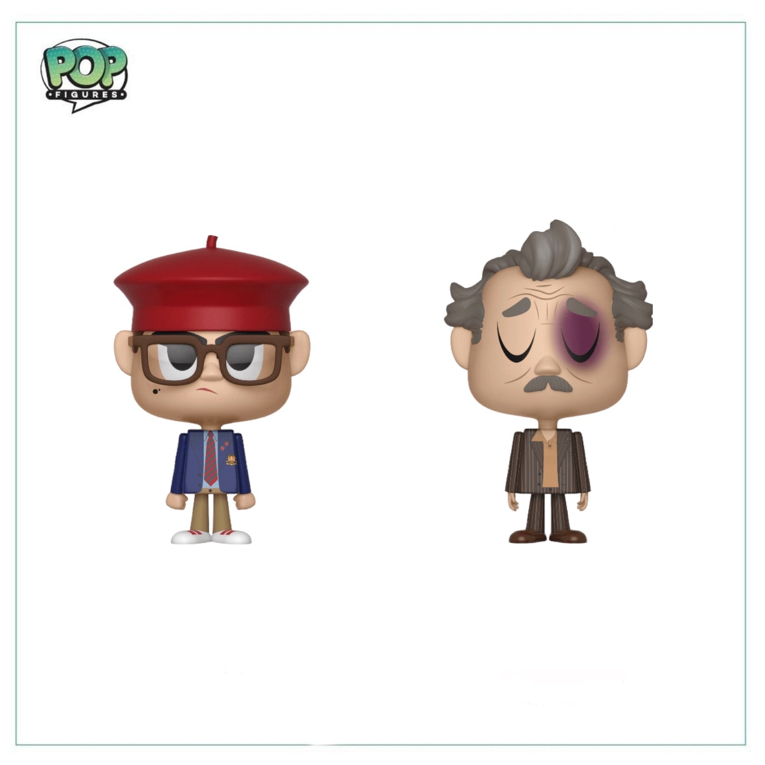 Max Fischer & Herman Blume 2 Pack Deluxe Vinyl! Rushmore, 2018 NYCC, 2,400pcs Limited Edition