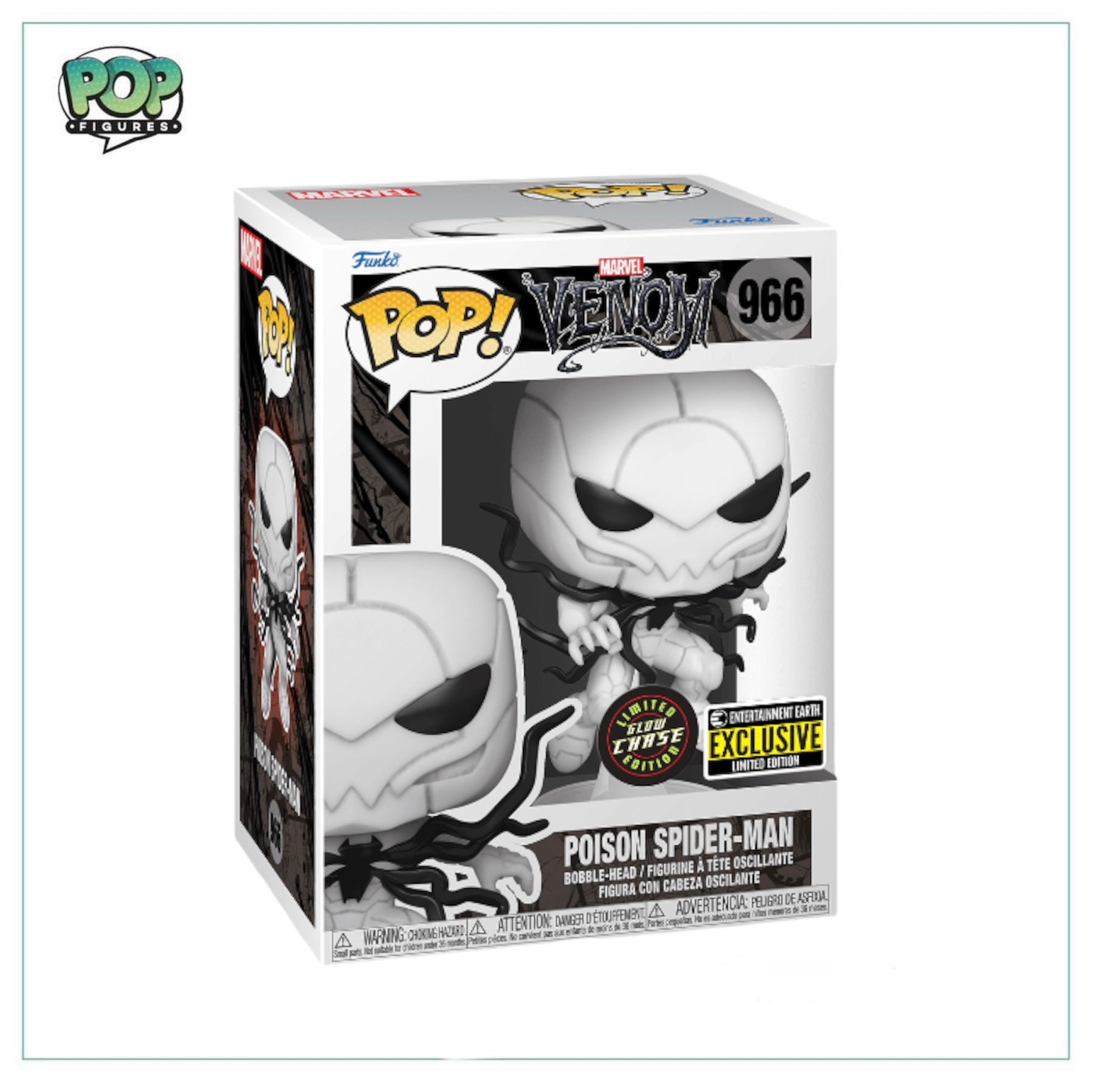 Poison Spider-Man #966 Funko Pop! Marvel - Entertainment Earth Exclusive - Chance Of Glow Chase