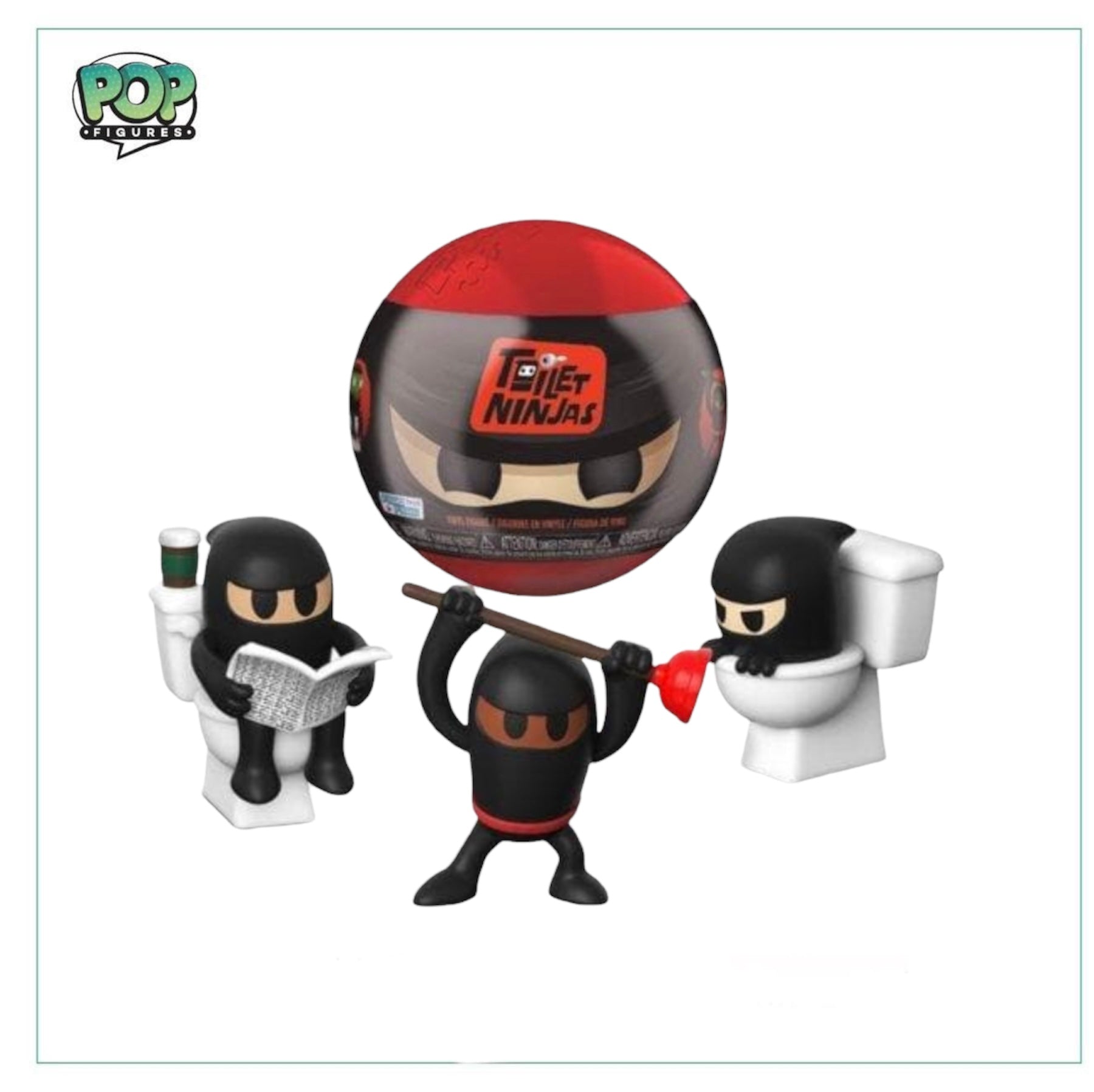Toilet Ninjas Mystery Vinyl Figure! - Paka Paka - Blind Capsule