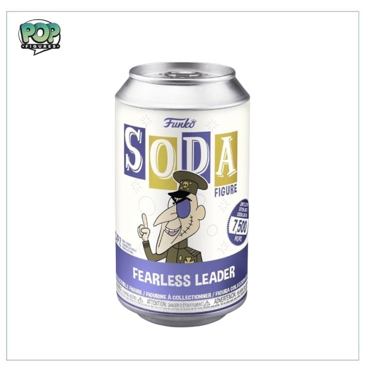 Fearless Leader Funko Soda Vinyl Figure! - Rocky Bullwinkle - LE7500 Pcs - Chance of Chase