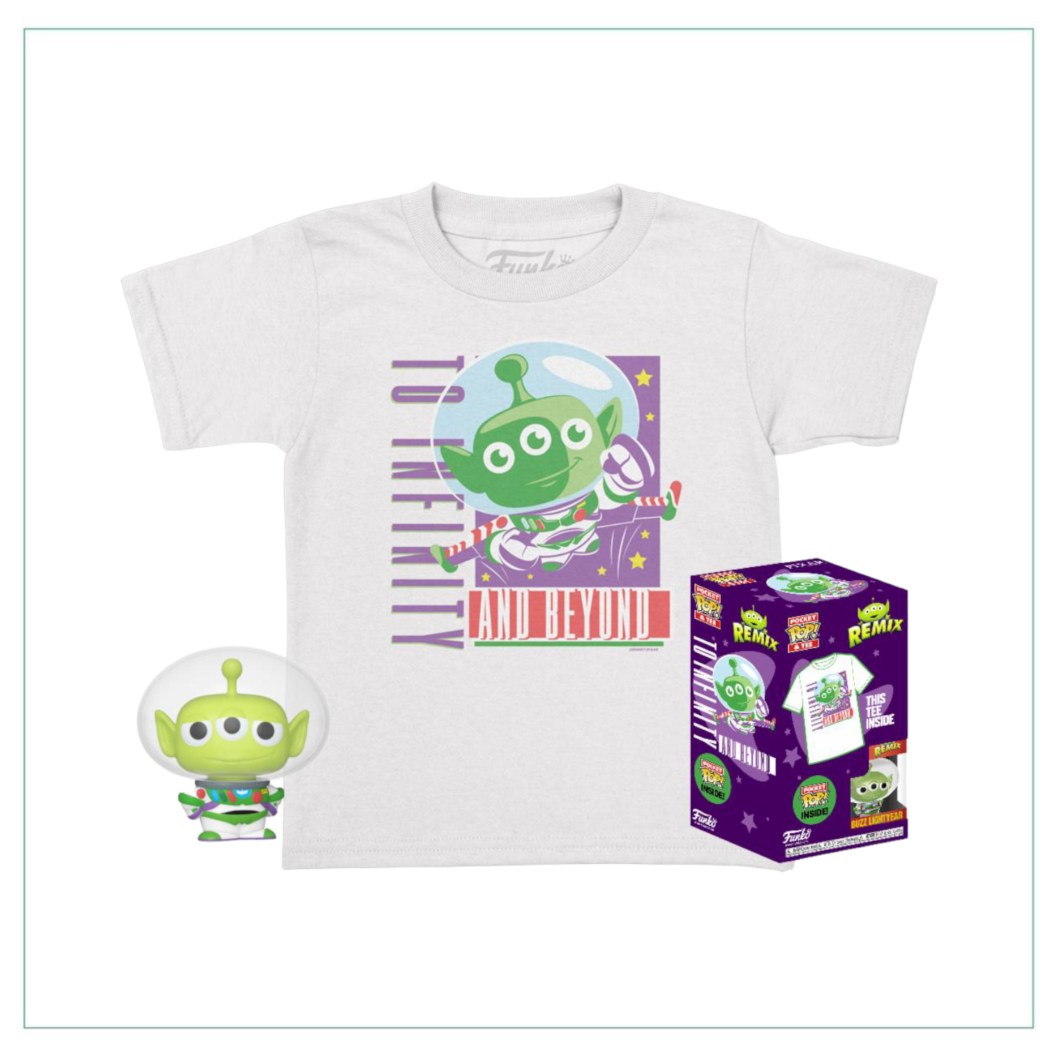 Pocket POP! & Tee: Disney - Alien Buzz