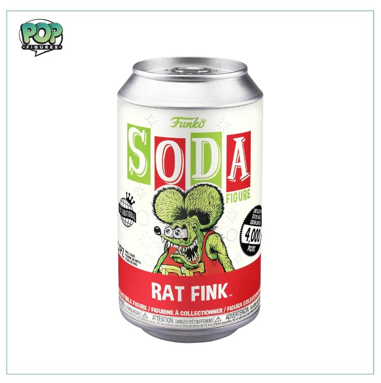 Rat Fink Funko Soda Vinyl Figure! - Rat Fink - LE4000 Pcs International - Chance Of Chase