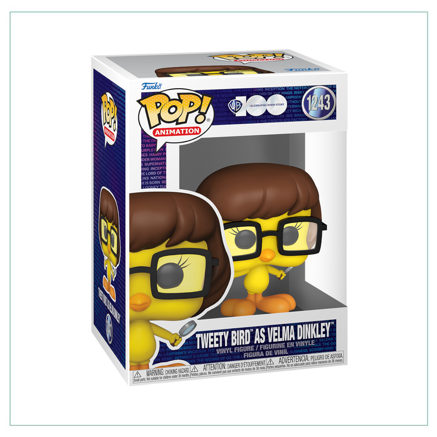 Tweety Bird as Velma Dinkley #1243 Funko Pop! Looney Tunes X Scooby Doo