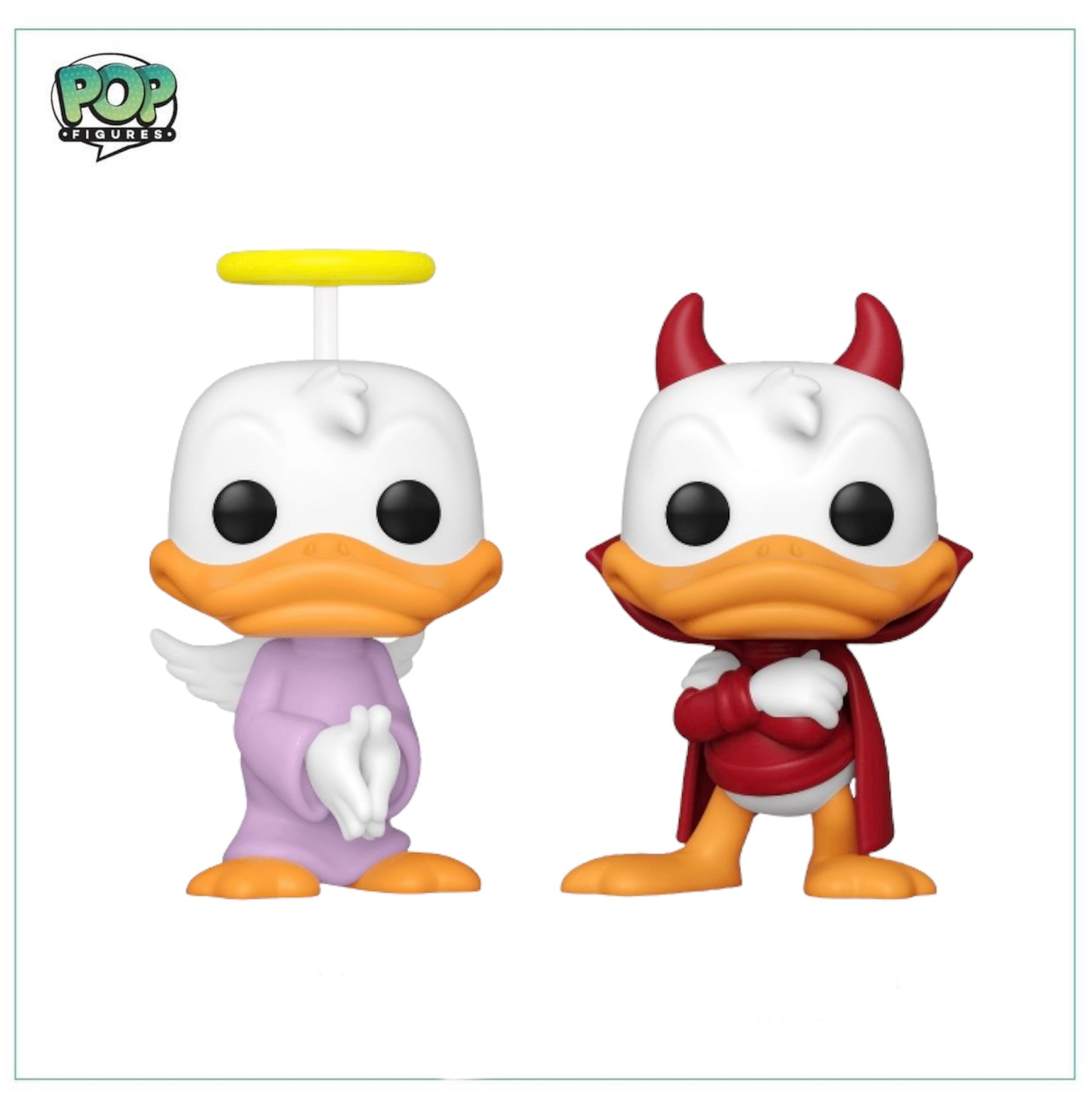 Donald's Shoulder Angel & Devil 2 Pack Deluxe Funko Pop! Disney - 2022 Funko Wonderous Convention Limited Edition