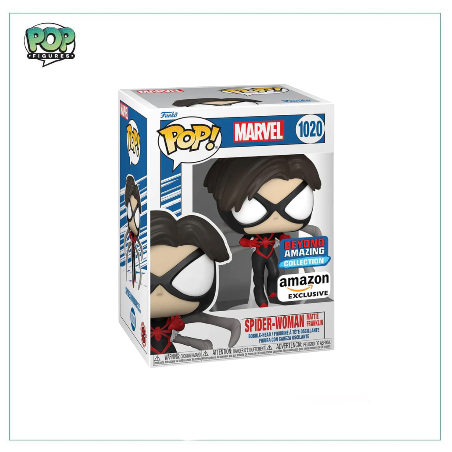 Spider-Woman Mattie Franklin #1020 Funko Pop! Marvel - Amazon Exclusiv
