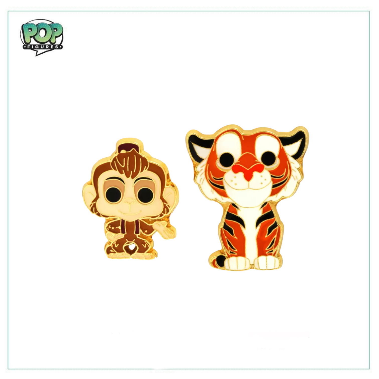 Abu & Raja Disney Enamel Pin set! Aladdin - Box Lunch Exclusive