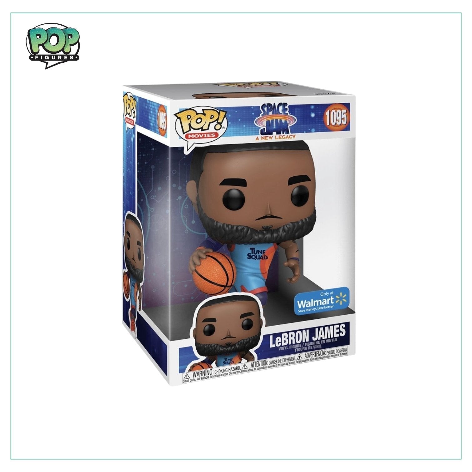 Lebron James #1095 Funko Pop! Space Jam: A New Legacy (Jumbo) - Walmart Exclusive - PREORDER - Pop Figures | Funko | Pop Funko | Funko Pop