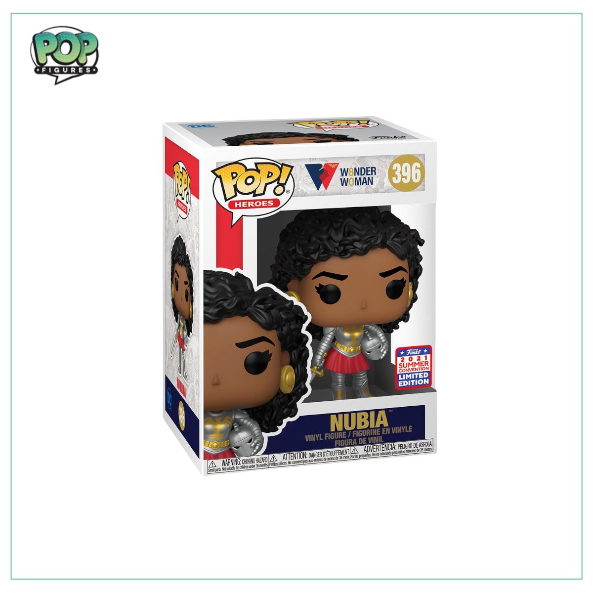 Nubia #396 Funko Pop! Wonder Woman - Virtual Funkon 2021 Shared Exclusive - Pop Figures | Funko | Pop Funko | Funko Pop
