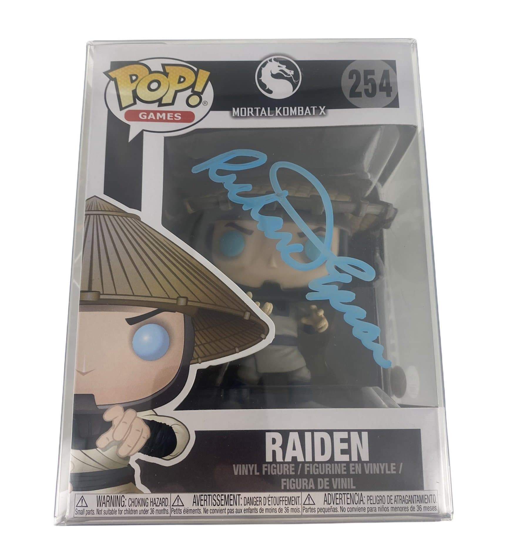 Raiden Mortal Kombat X signed Funko Pop Vinyl - Pop Figures