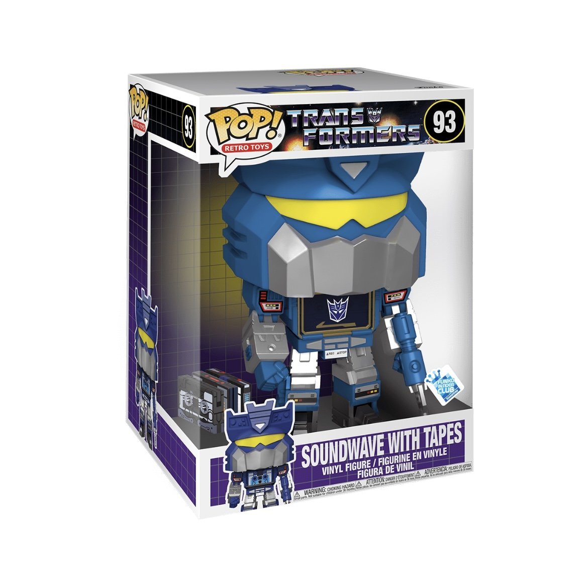 Retro Toys - Transformers - Soundwave W/ Tapes 10” - GameStop Exclusive - PREORDER - Pop Figures | Funko | Pop Funko | Funko Pop