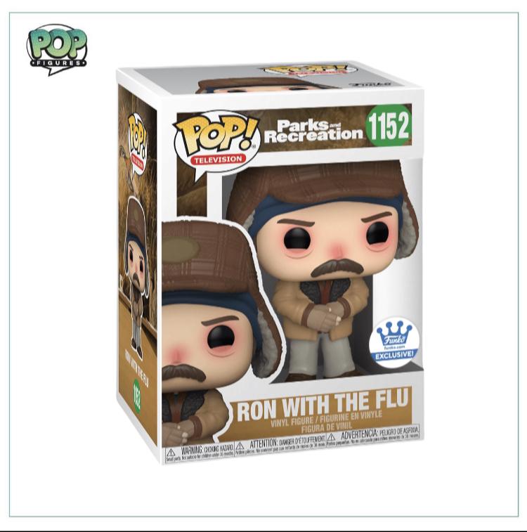 Ron With The Flu #1152 Funko Pop! - Parks and Recreation - Funko Shop Exclusive - Pop Figures | Funko | Pop Funko | Funko Pop