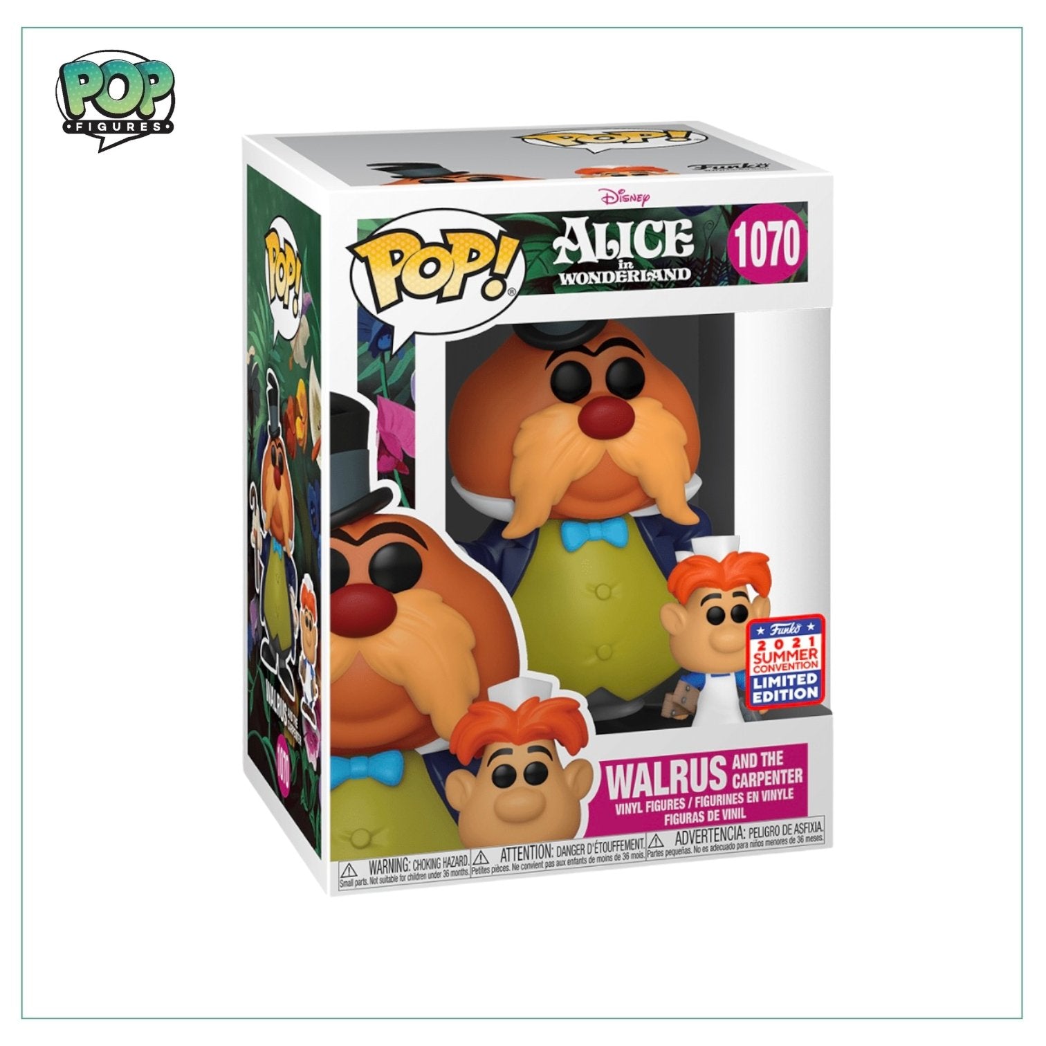 Walrus & The Carpenter #1070 Funko Pop! Disney Alice in Wonderland - 2021 Virtual Funkon (Shared Sticker) - PREORDER - Pop Figures | Funko | Pop Funko | Funko Pop