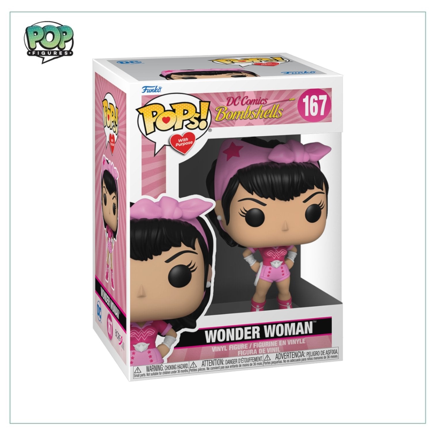Wonder Woman #167 Funko Pop! Breast Cancer Awareness: DC Bombshells - PREORDER - Pop Figures | Funko | Pop Funko | Funko Pop