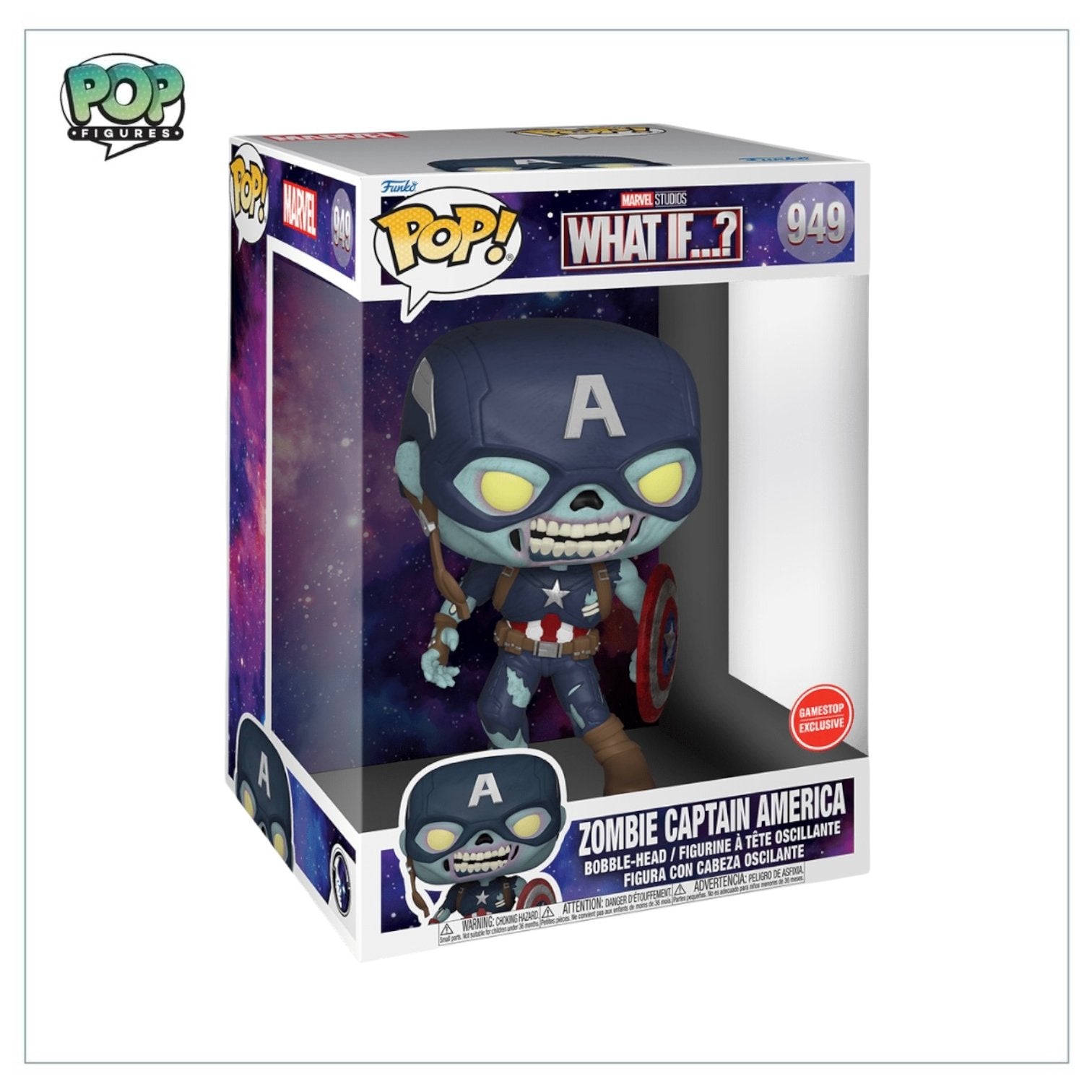 Zombie Captain America (10”) #949 Funko Pop! Marvel What If…? - GameStop Exclusive - PREORDER - Pop Figures | Funko | Pop Funko | Funko Pop
