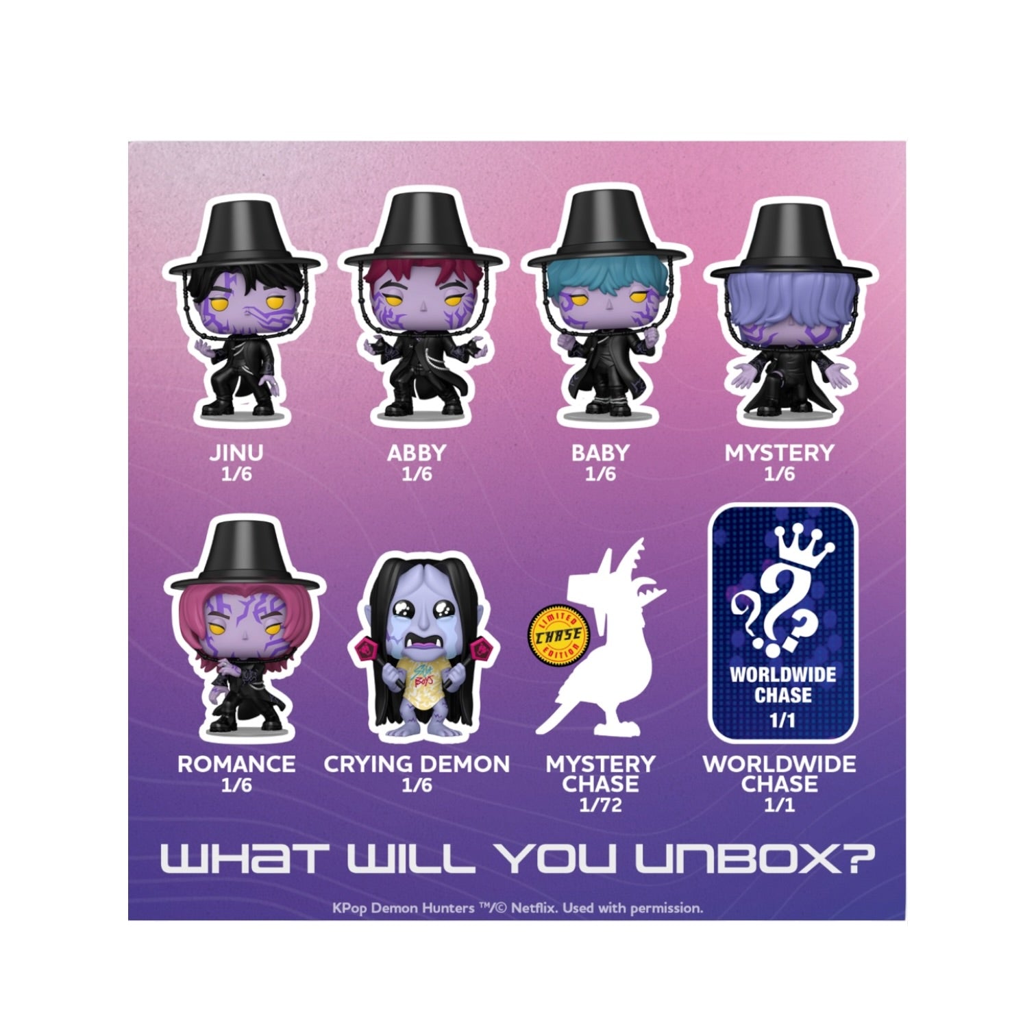 KPop Demon Hunter Mystery Funko Pops - Chance of Chase - PREORDER