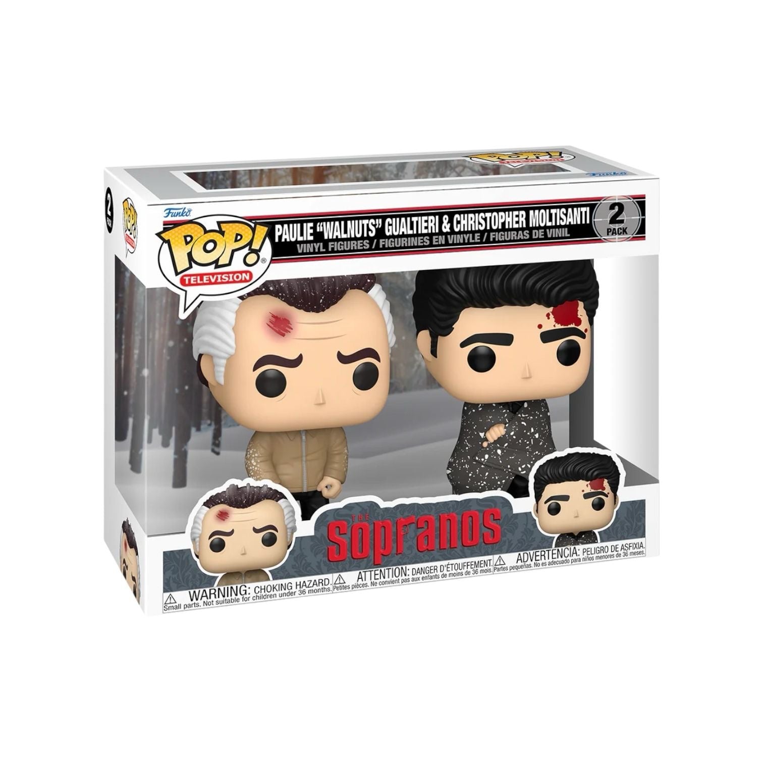 Figurines Funko Pop! Les Sopranos - Lot De 2 : Paulie Walnuts Et Christopher Moltisanti - Neuf