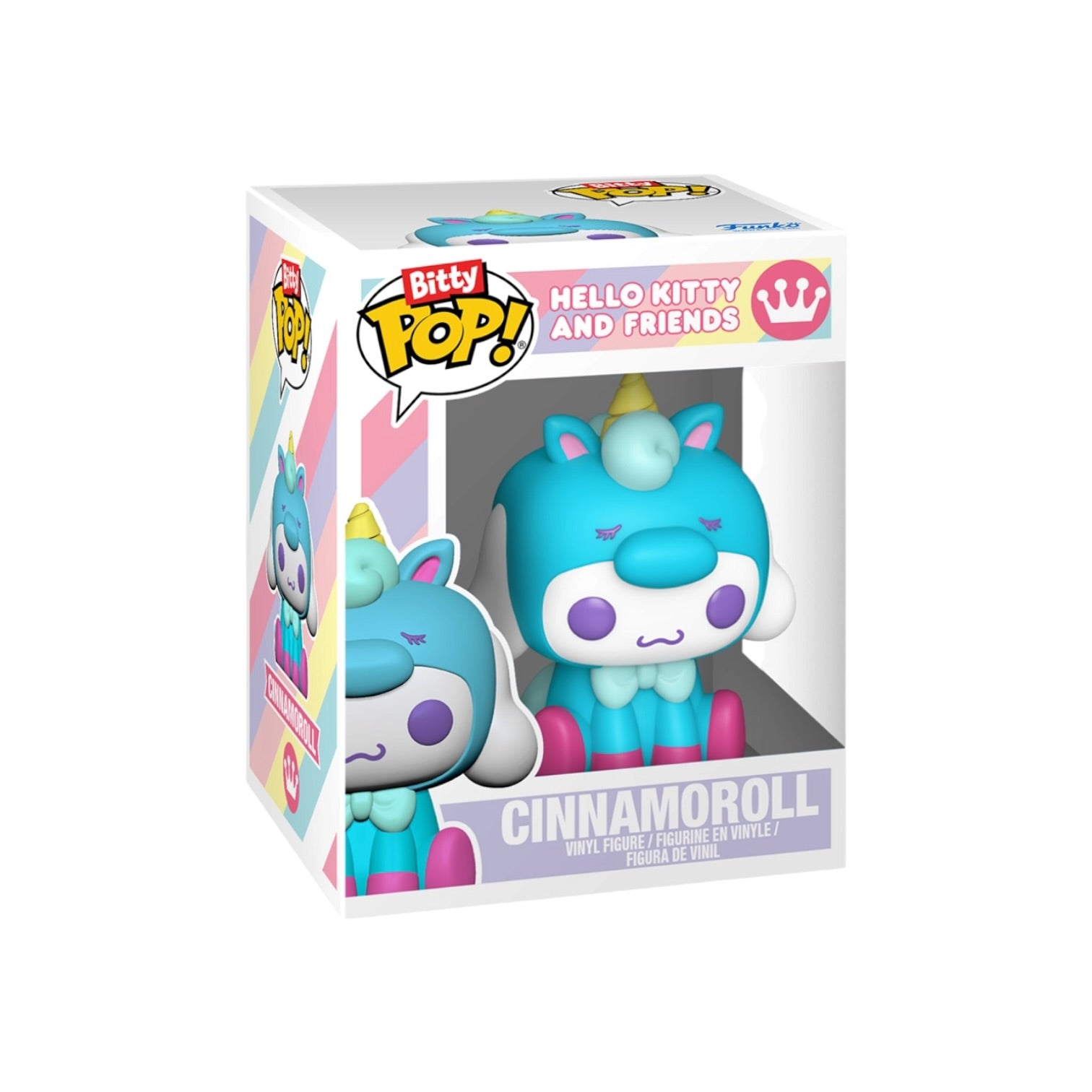 Cinnamoroll Unicorn Bitty Pop and Accessory Funko Keychain - Hello Kitty - PREORDER