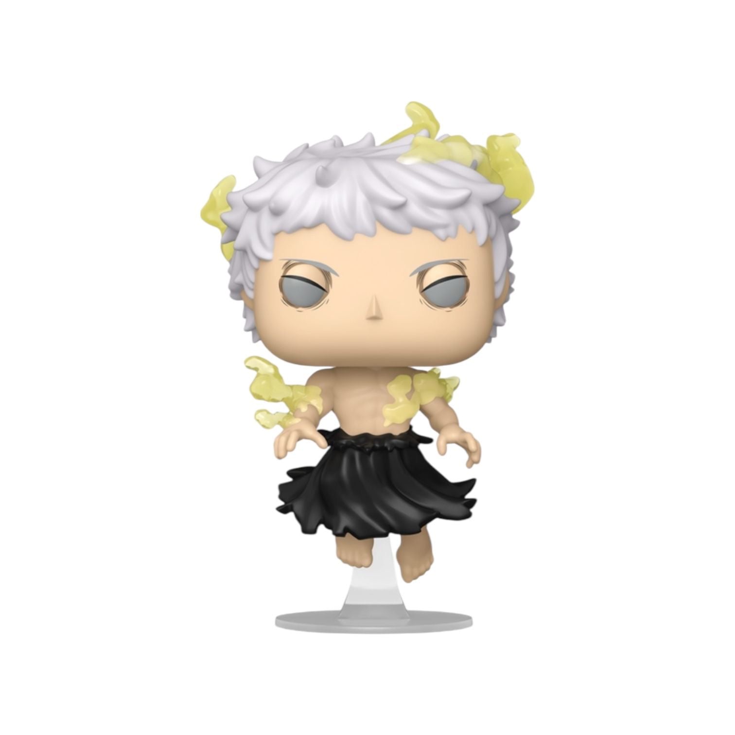 Funko Pop! vinyl figure with white hair and black skirt on a white background
