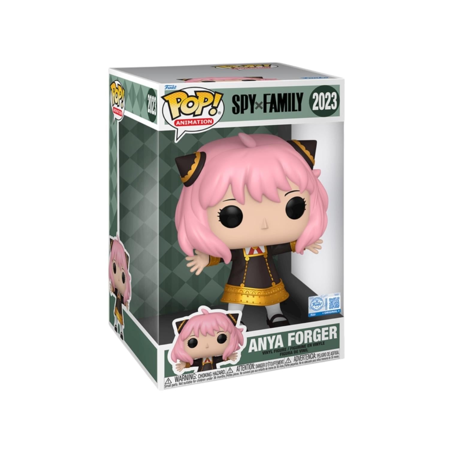 Funko Pop! vinyl figure packaging featuring Anya Forger from Spy x Family on a white background.