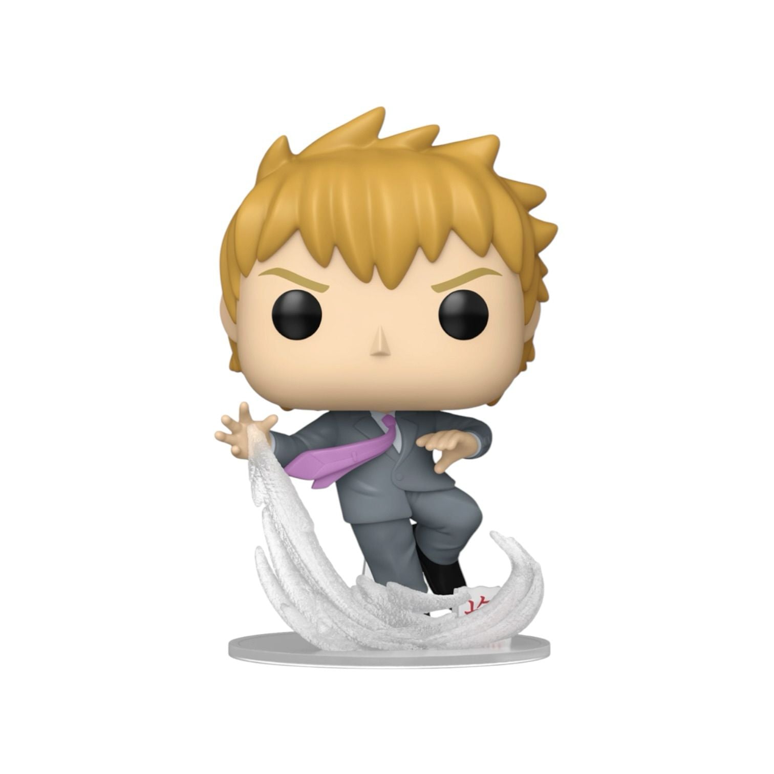 Funko Pop! vinyl figure of a character with spiky hair and a suit on a white background