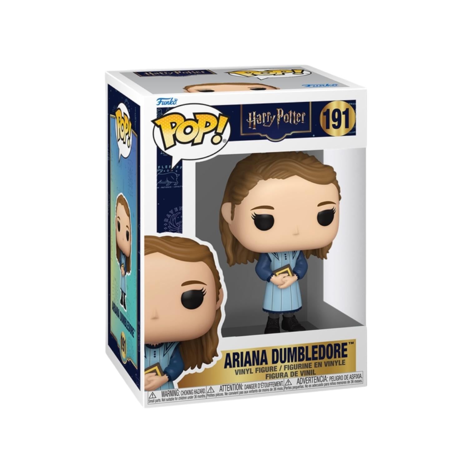 Funko Pop! vinyl figure of Ariana Dumbledore in packaging with 'Harry Potter' branding.