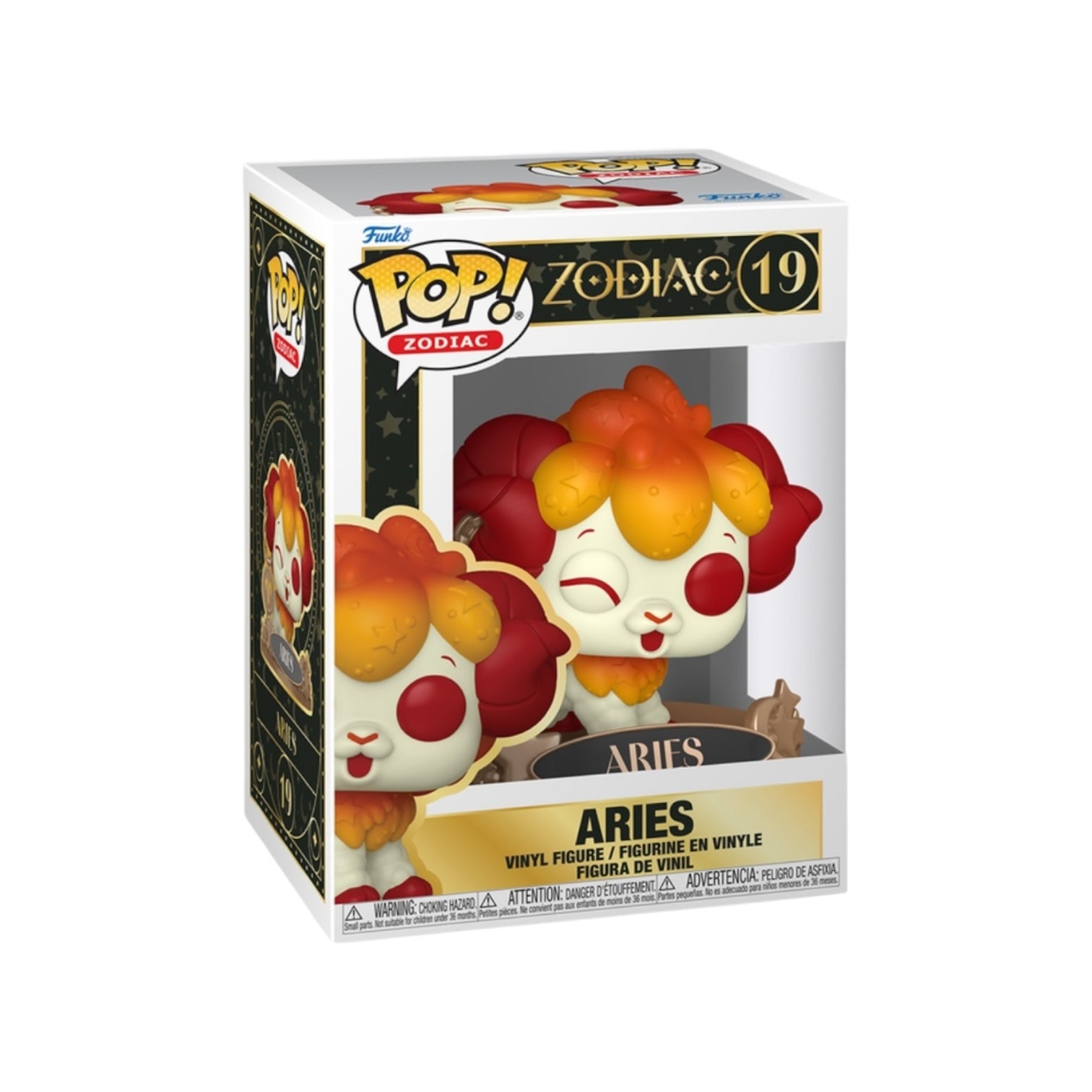 Aries 19 Funko Pop  in packaging on a white background 
