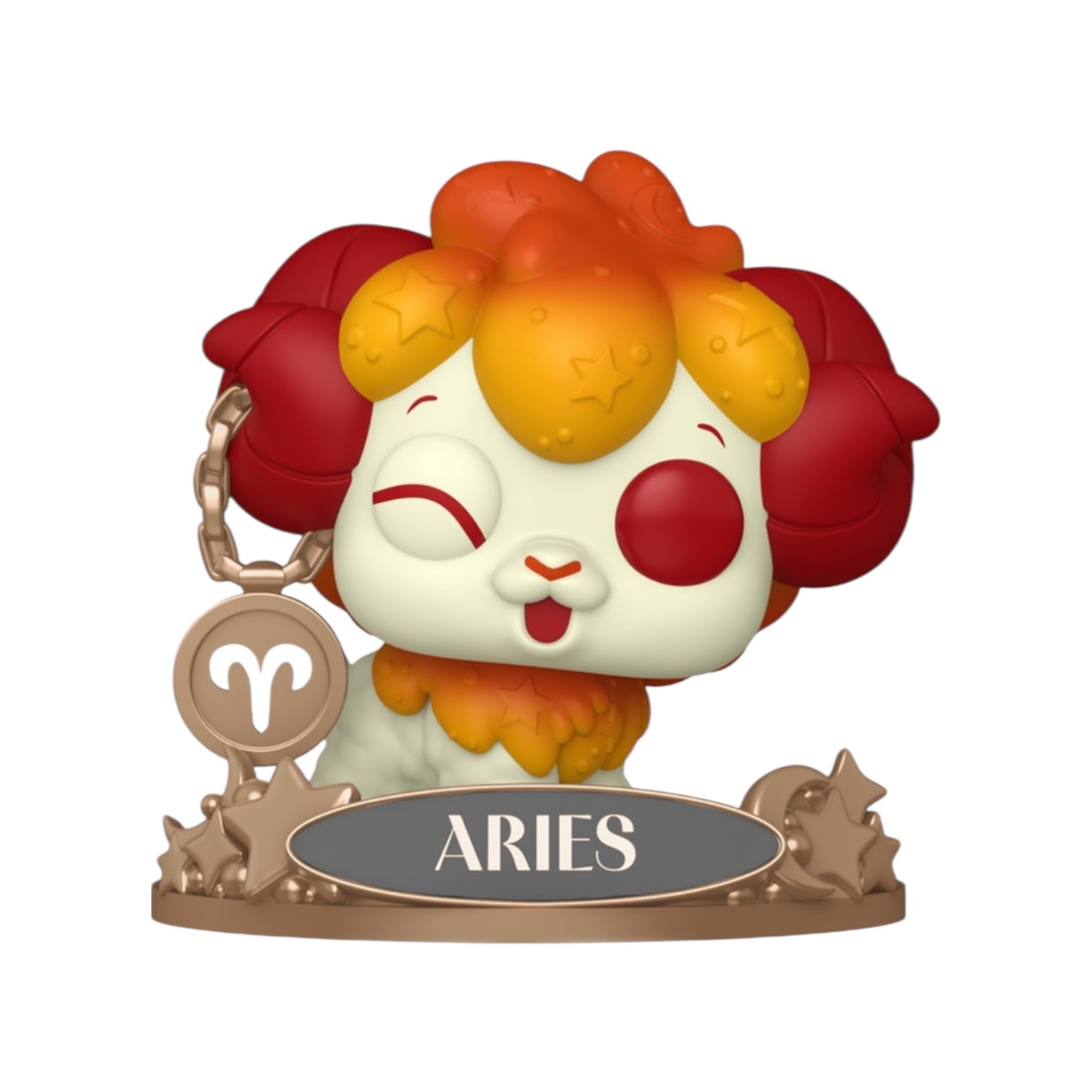 Aries 19 Funko Pop out of packaging on a white background 