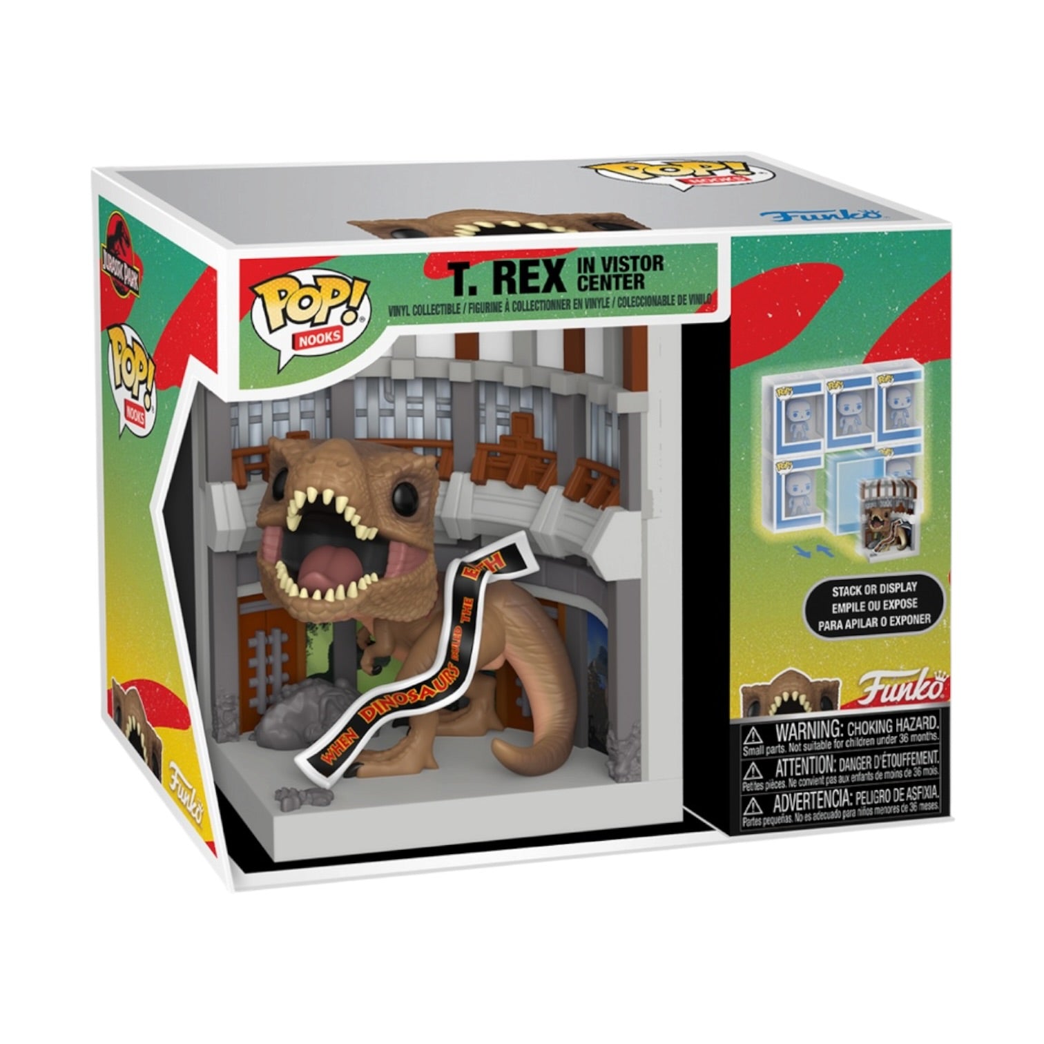 T-Rex in Visitor Centre Funko Pop Nook - Jurassic Park - PREORDER