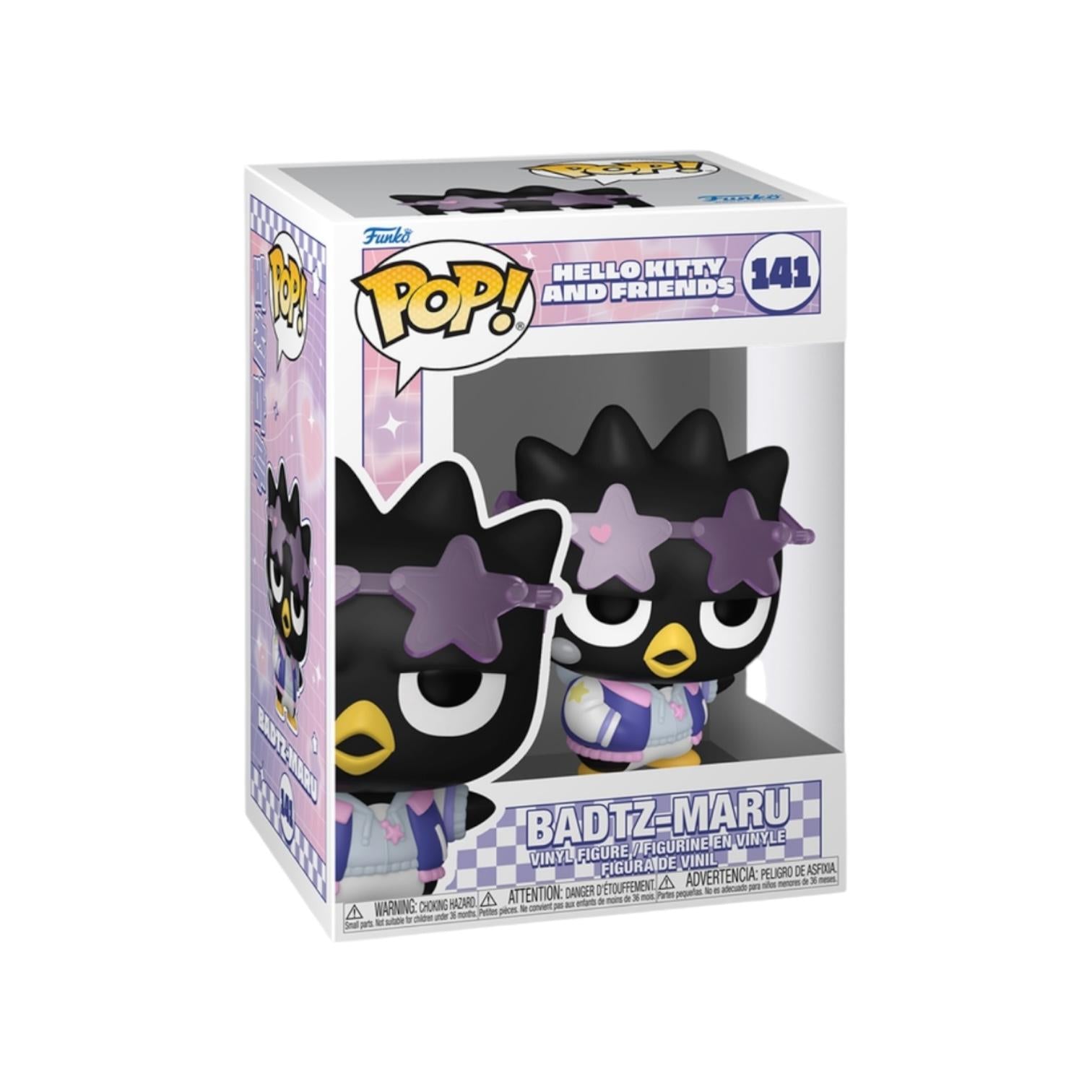 Funko Pop! vinyl figure packaging with Badtz-Maru character on a white background