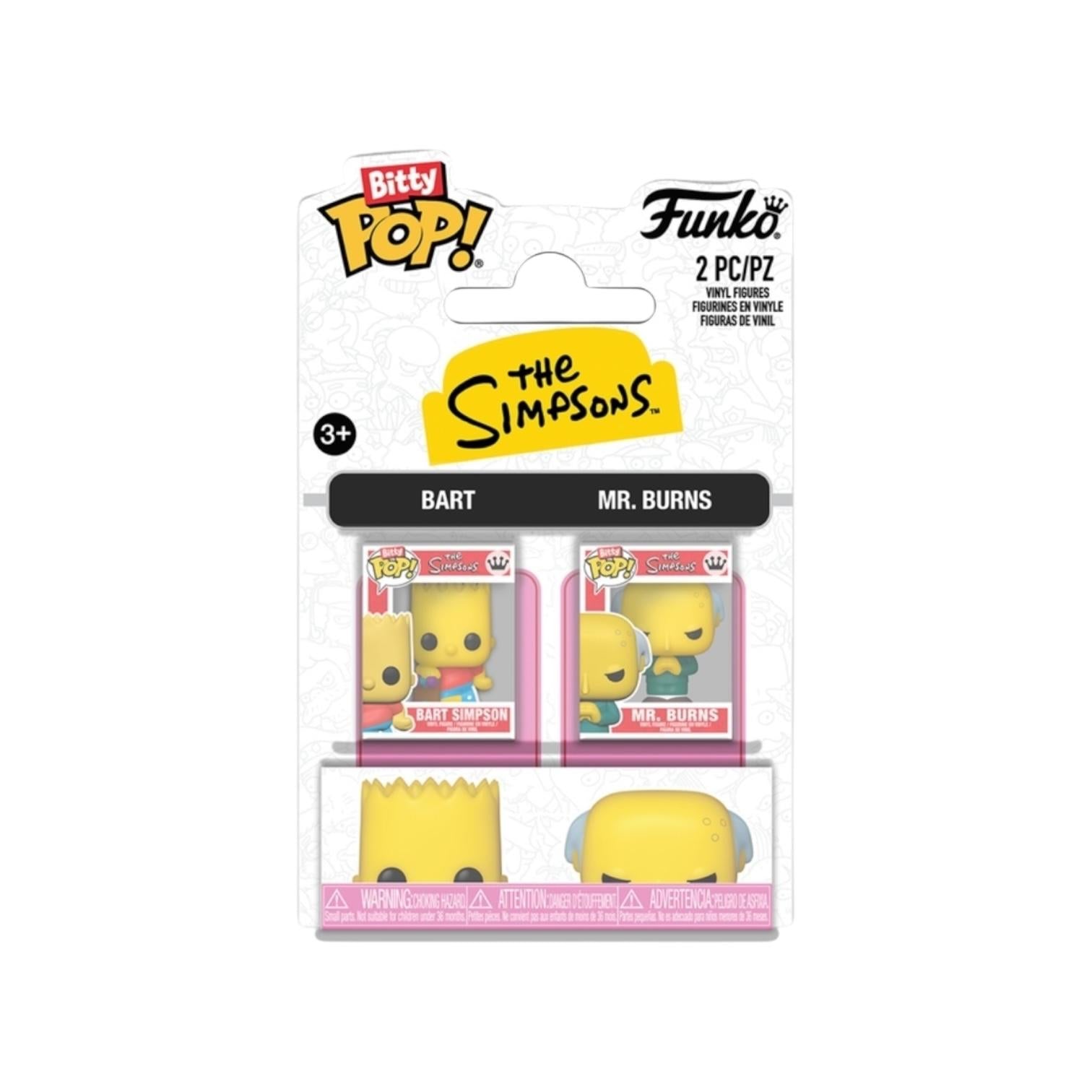 Bart's cheeky grin and rebellious spirit alongside Mr. Burns' menacing charm and steepled fingers