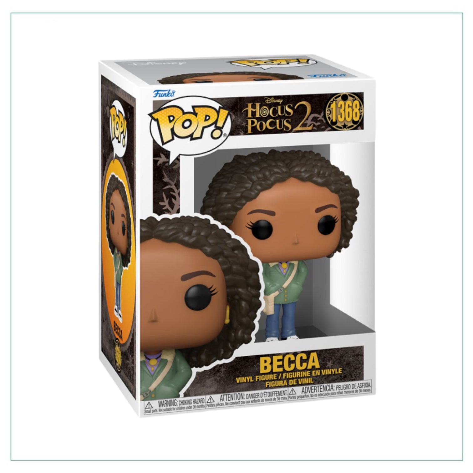 Becca #1368 Funko Pop! figure from Hocus Pocus 2, featuring her signature outfit and playful expression.