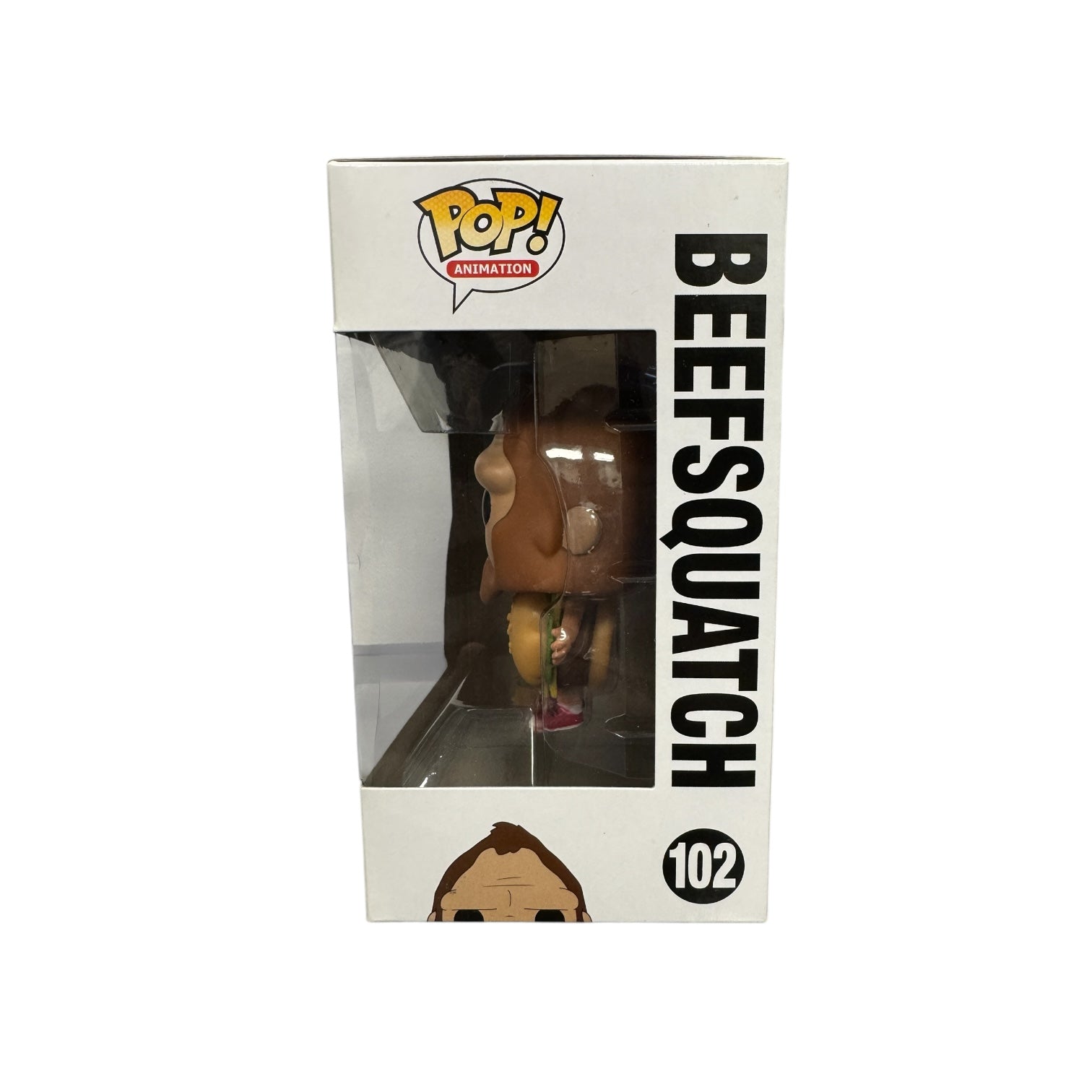 Beefsquatch Bob's Burgers Funko Pop! #102 - Side of box with window