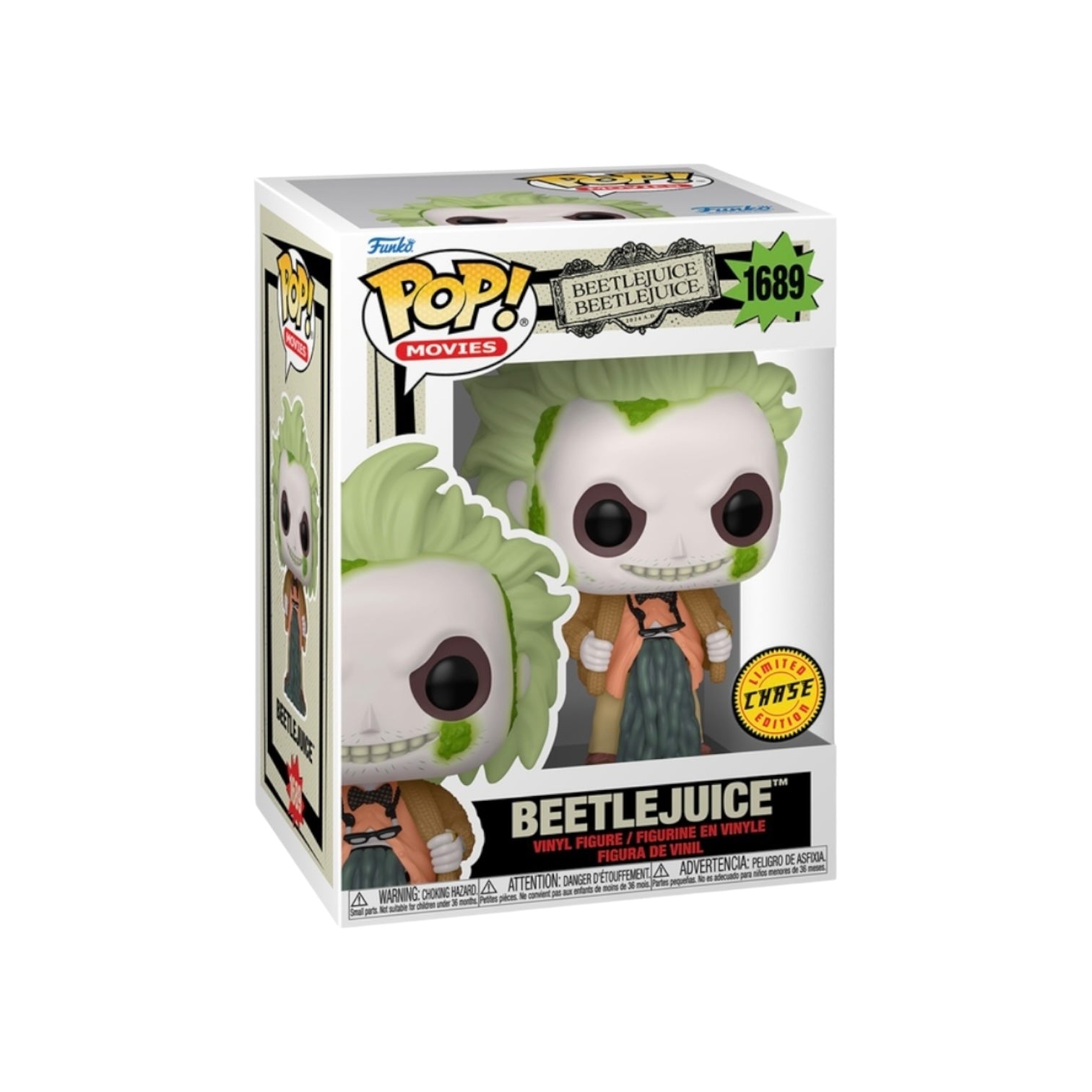 Funko Pop! Beetlejuice vinyl figure in packaging on a white background