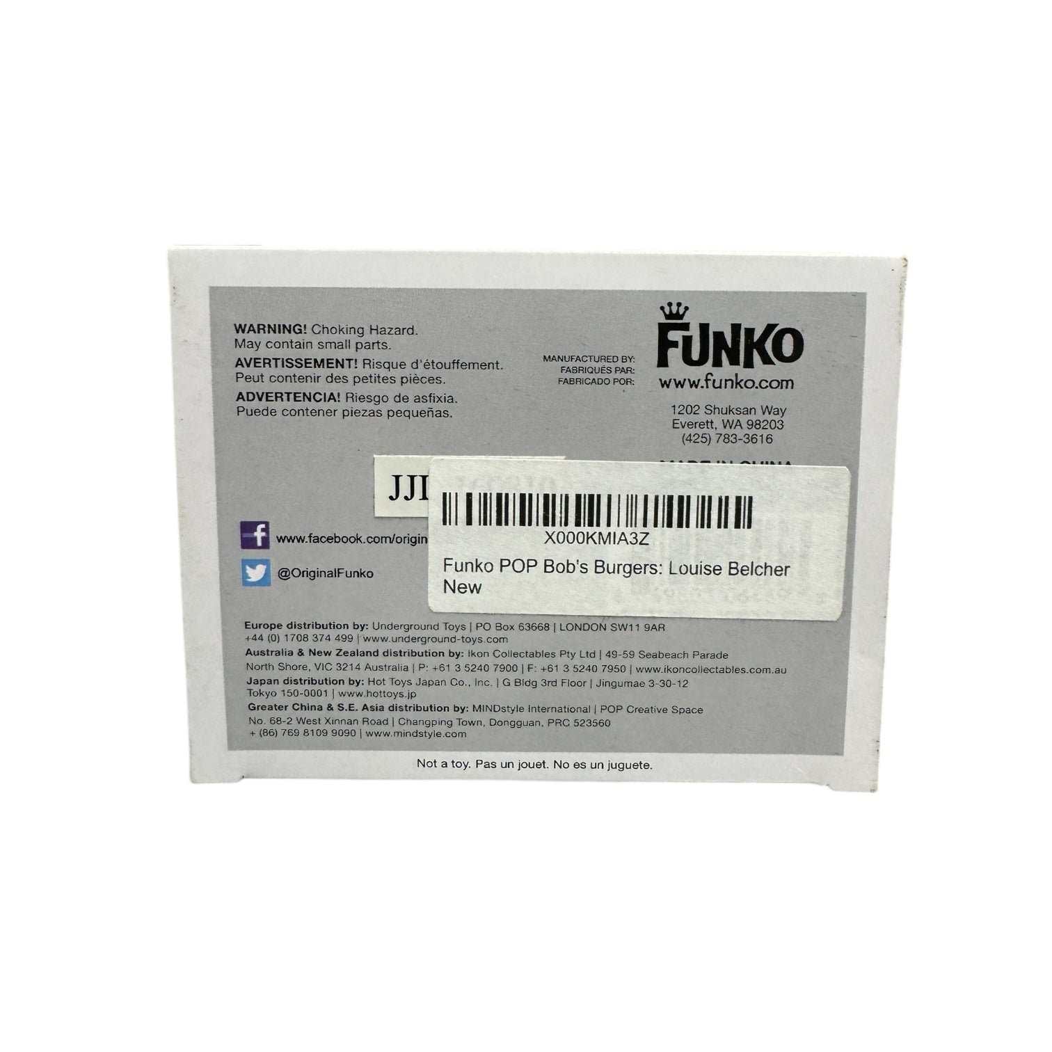 Louise Belcher | Funko Pop | Bob's Burgers . Louise in green dress holding a green teddy wearing pink rabbit ears. 