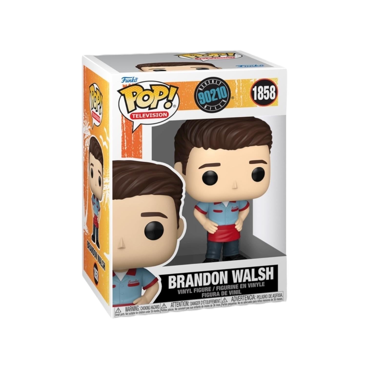Funko Pop! Brandon Walsh figure packaging on a white background