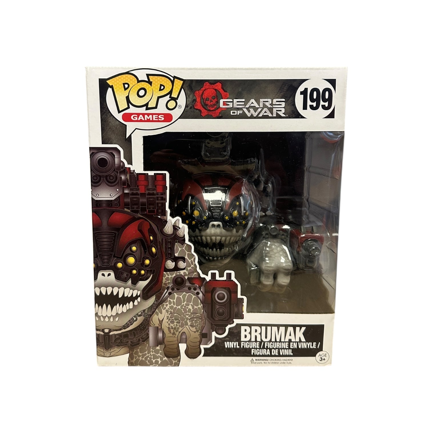 Gears of War Brumak vinyl figure in packaging with Pop! Games branding