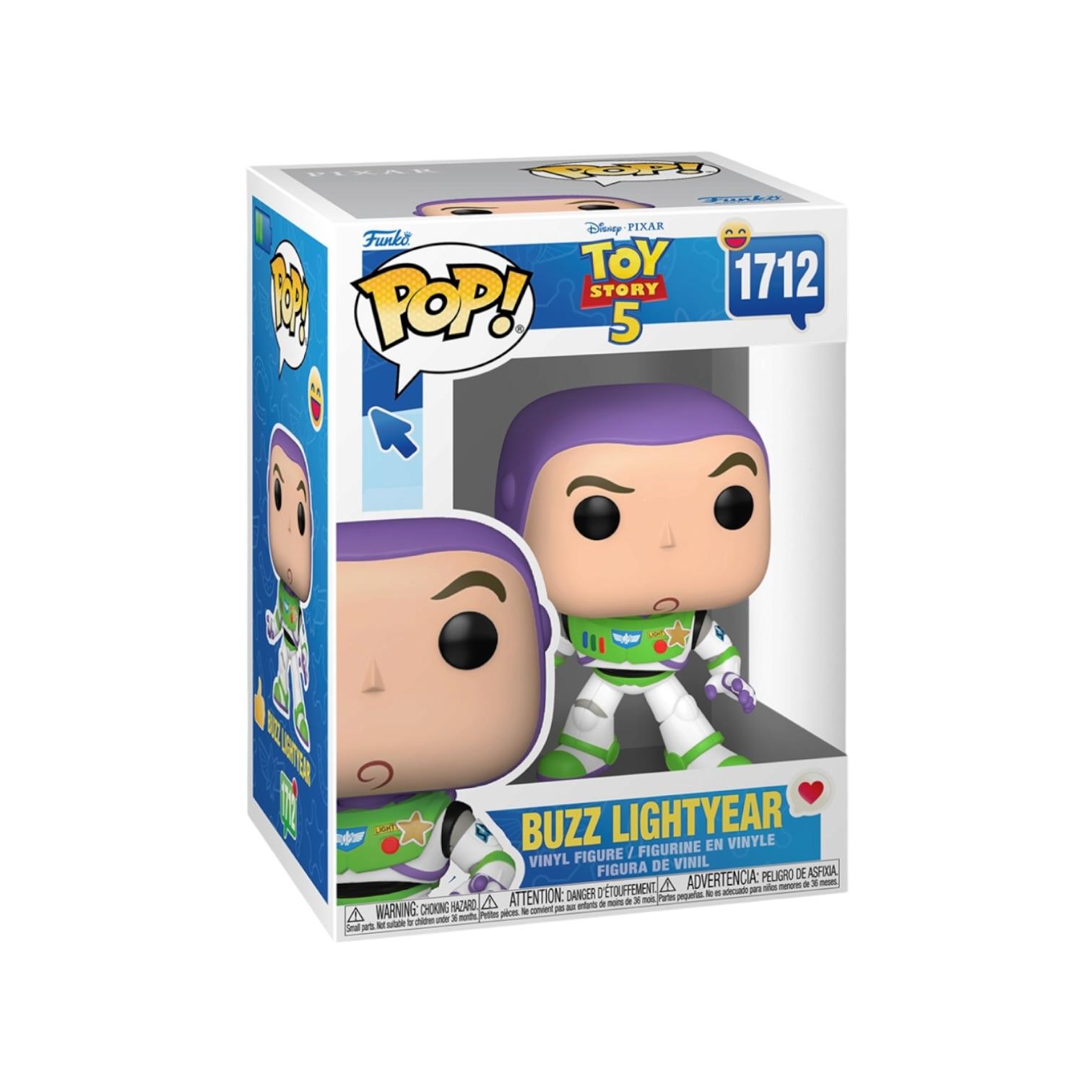 Funko Pop! Buzz Lightyear figure packaging with Toy Story branding