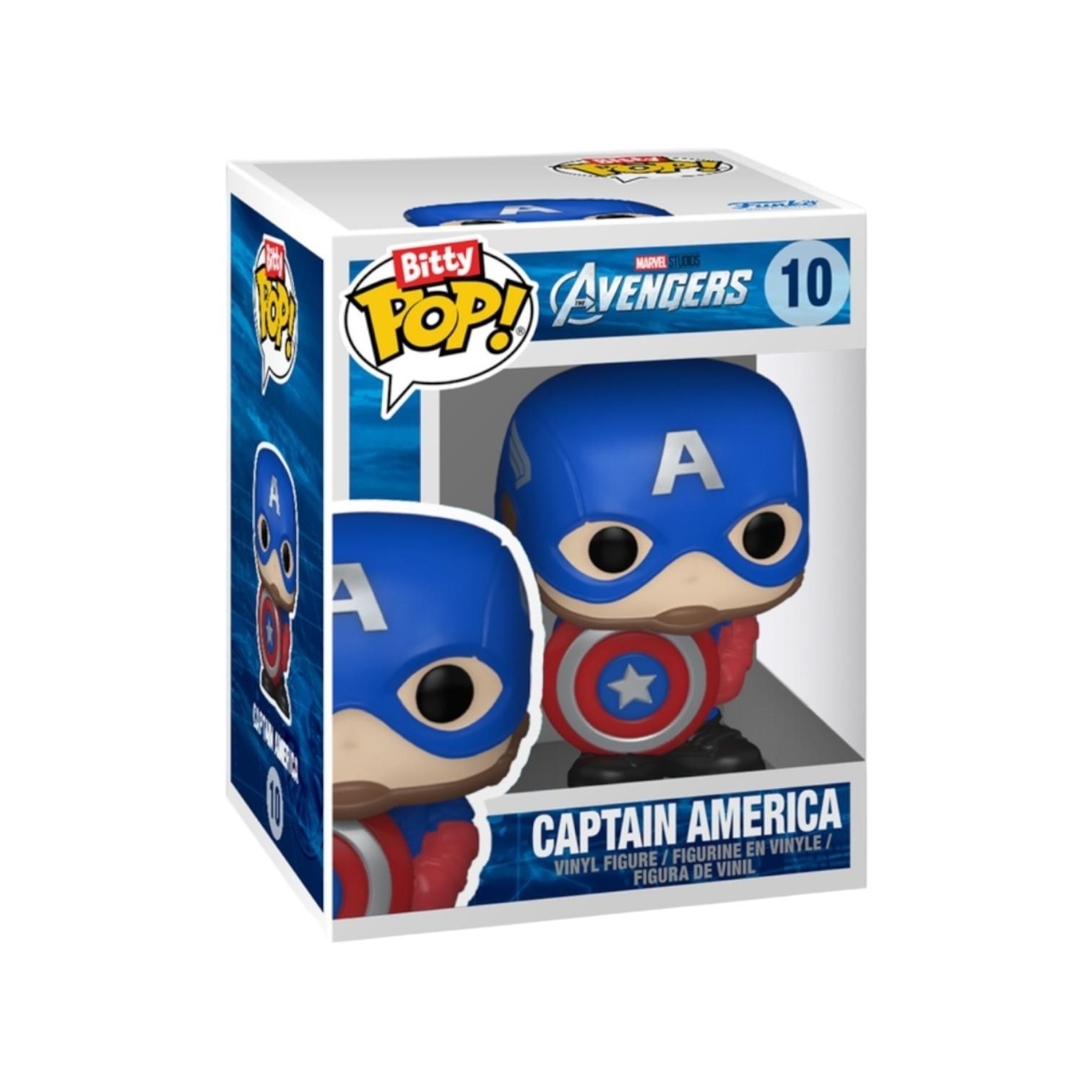 Captain America 10 Bitty pop  on a white background