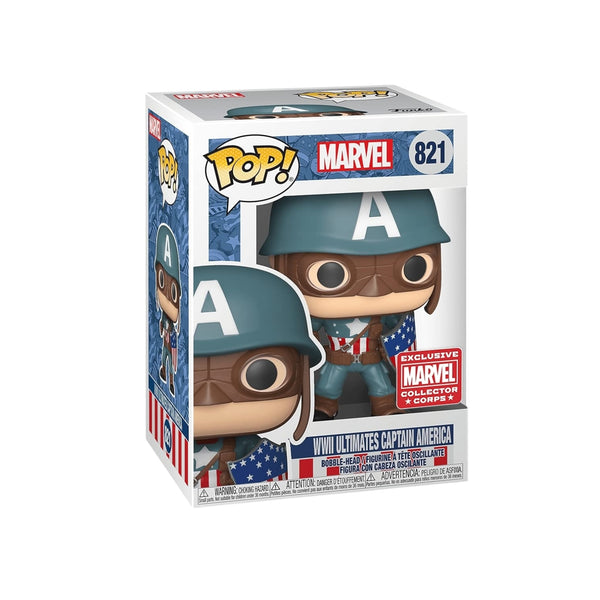 Funko POP! Marvel: A60- Comic Captain America With Enamel Pin - Marvel